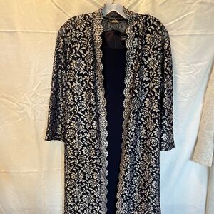 Beautiful Jessica Howard Size 10 Petite Dress With Floral Duster Jacket Cover